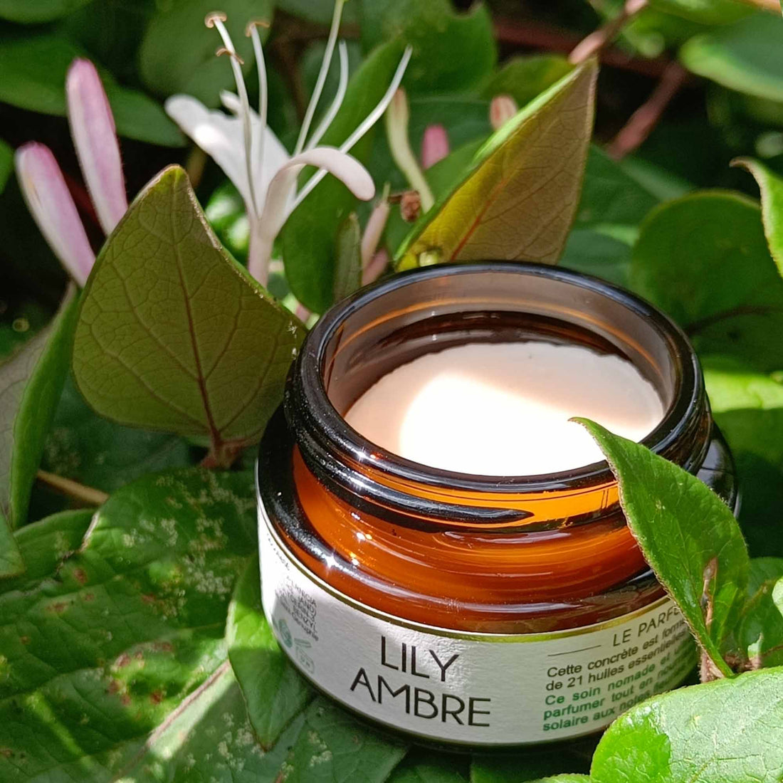 Parfum Solide Sans Alcool 100% Naturel Bio Lily Ambre