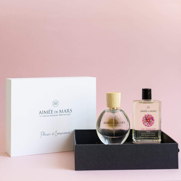 Aphrodite Natural Perfume and Natural Body Oil Set – AIMÉE DE MARS