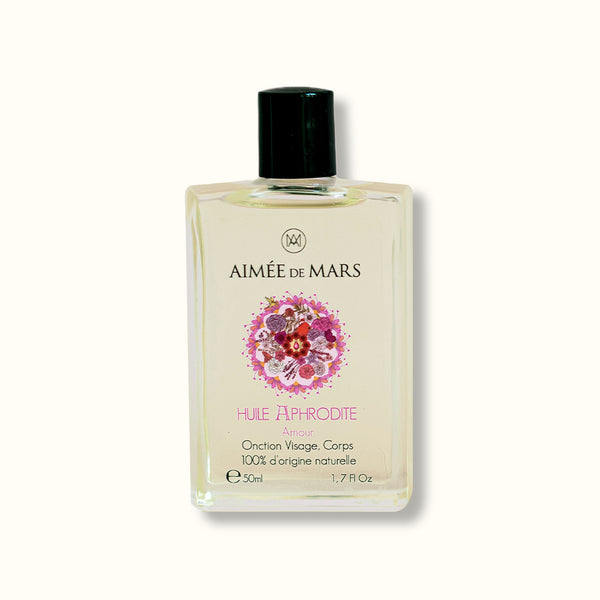 Aphrodite Huile de Massage Naturelle Visage et Corps 50ml