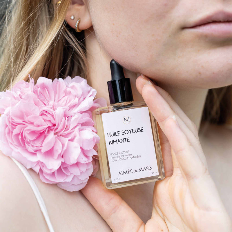 Huile Soin Aimante Visage Régénérante Relaxante et Nourrissante