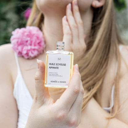 Huile Soin Visage à la rose Naturelle